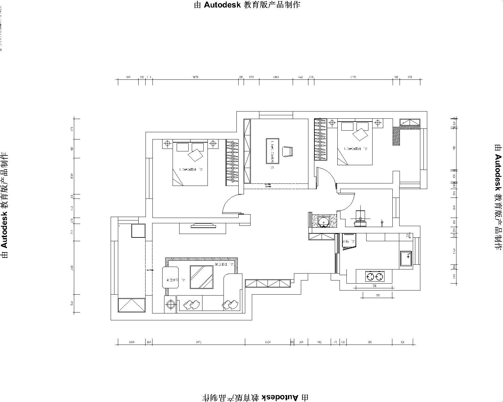 隆海东方华庭-三居室-110.00平米-装修设计