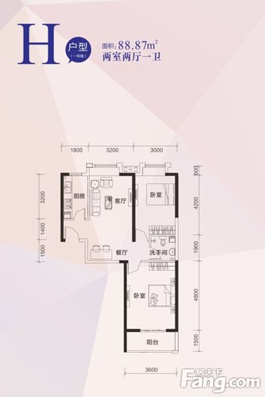 星海虹城鸿玺公馆-现代简约风格装修--二居室