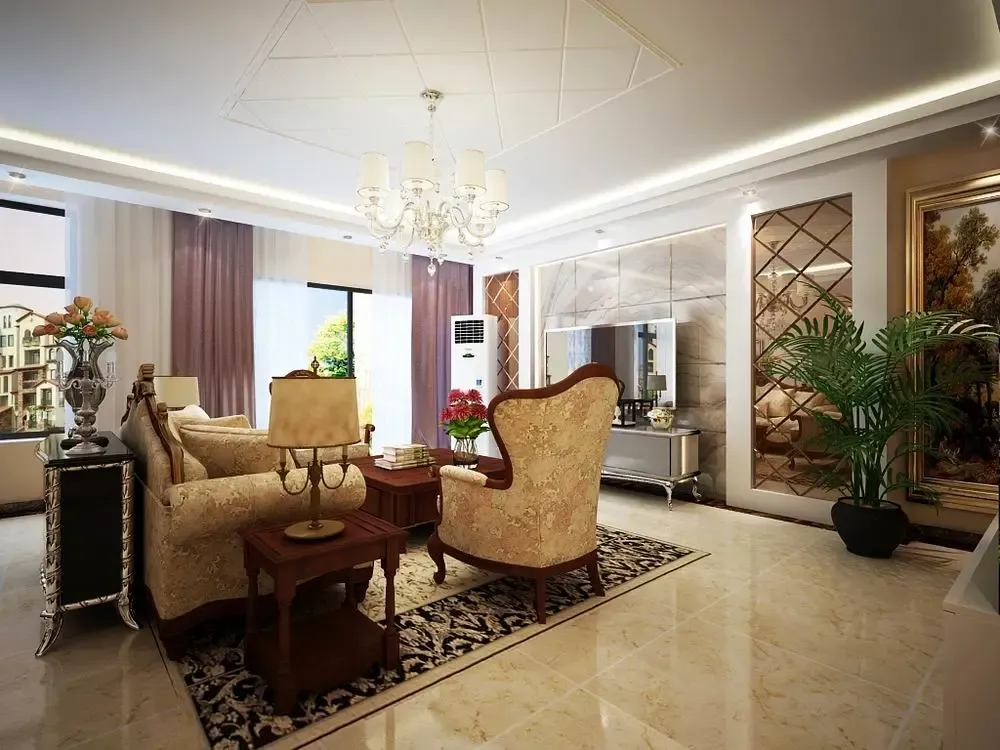 力天装饰-龙湾城-120㎡-中式风格