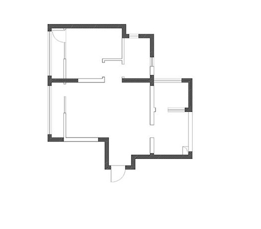 长虹路后街小区-二居室-65.00平米-装修设计