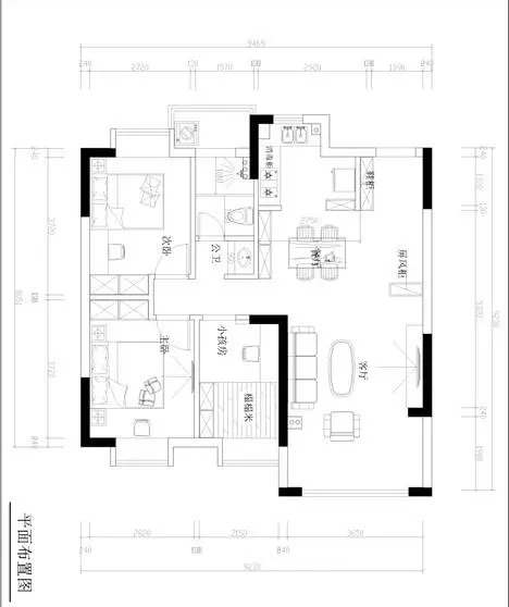 富力东山新天地 地中海风格 三居