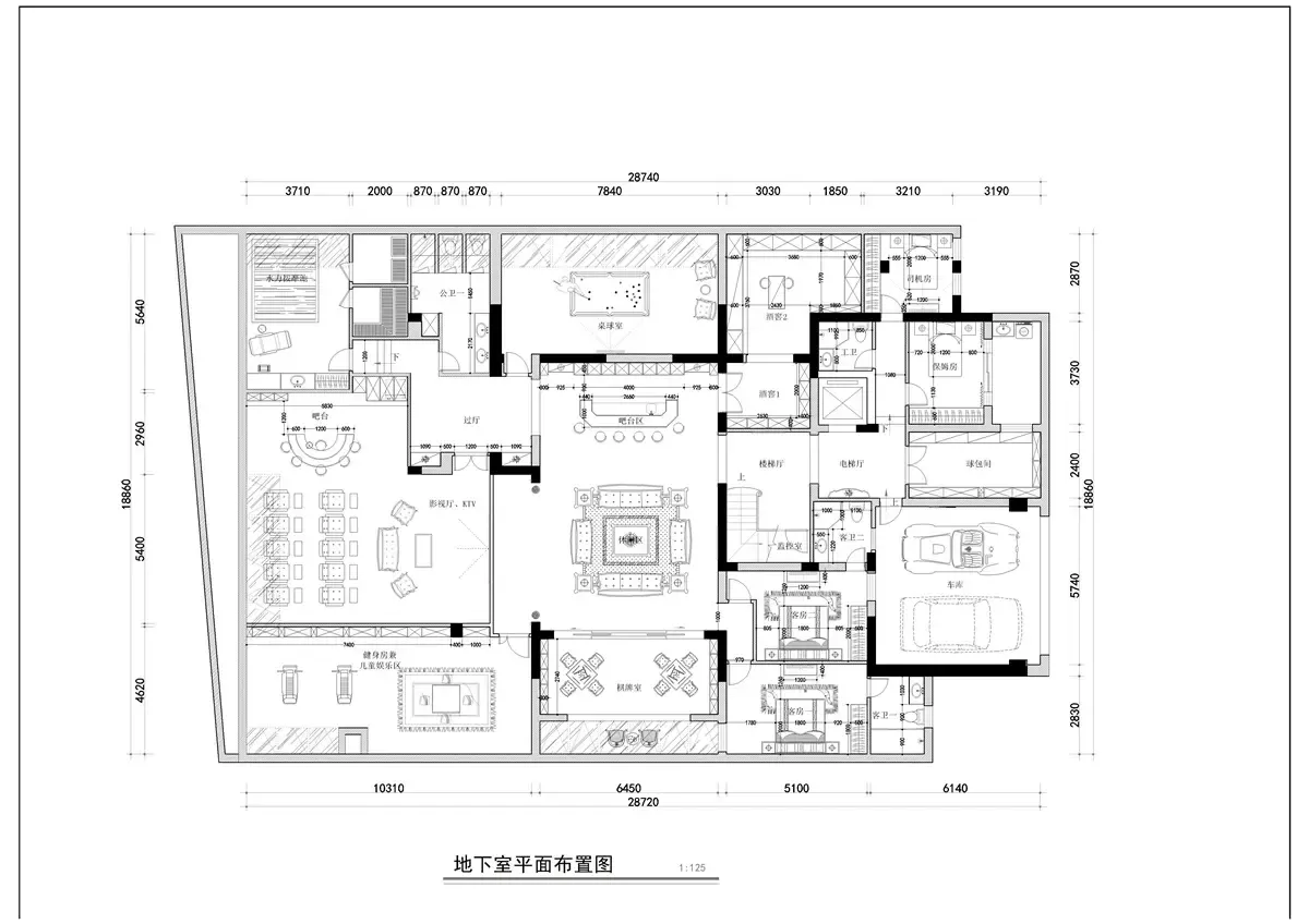 西式古典别墅1000平米360万-招华曦城装修案例-深圳房天下家居装修网