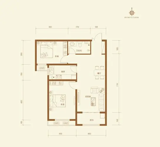 红石原著-94㎡-现代简约