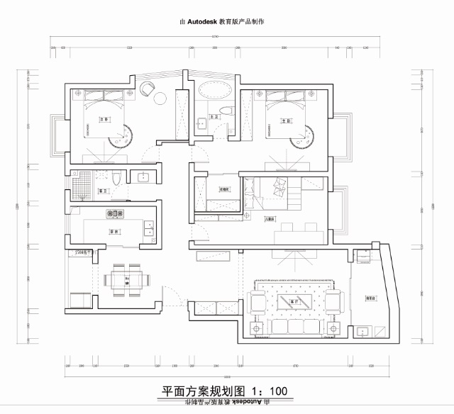 远大尚林苑-欧美风格-四居室