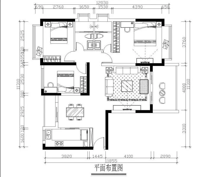 华夏新城 现代简约 二居