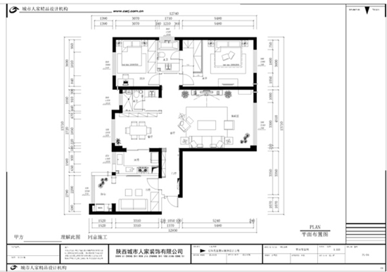 开元第一城148平—三居室—简欧