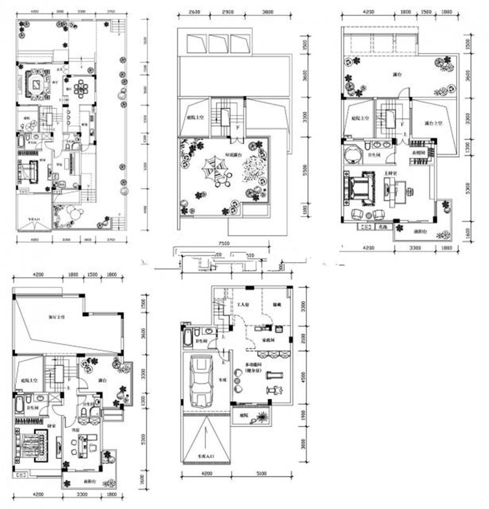 仙林南大教师公寓-别墅-300.00平米-装修设计