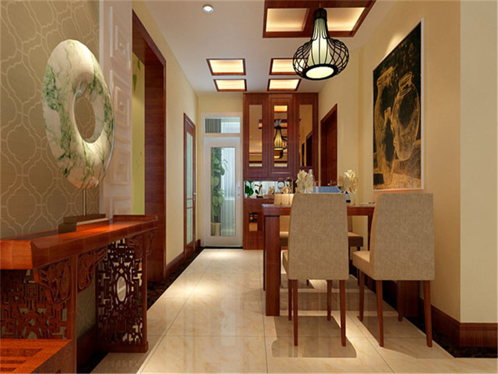 天泰城以琳美地-三居室-118平米-中式风格