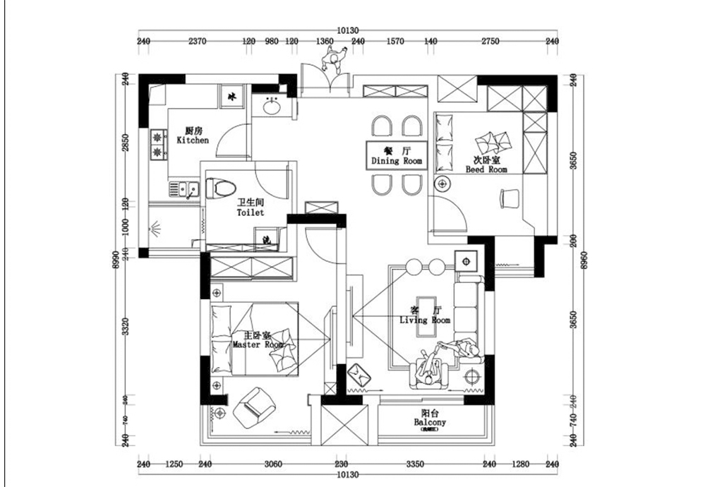 纽宾凯汉CITY国际社区-美式-两室两厅