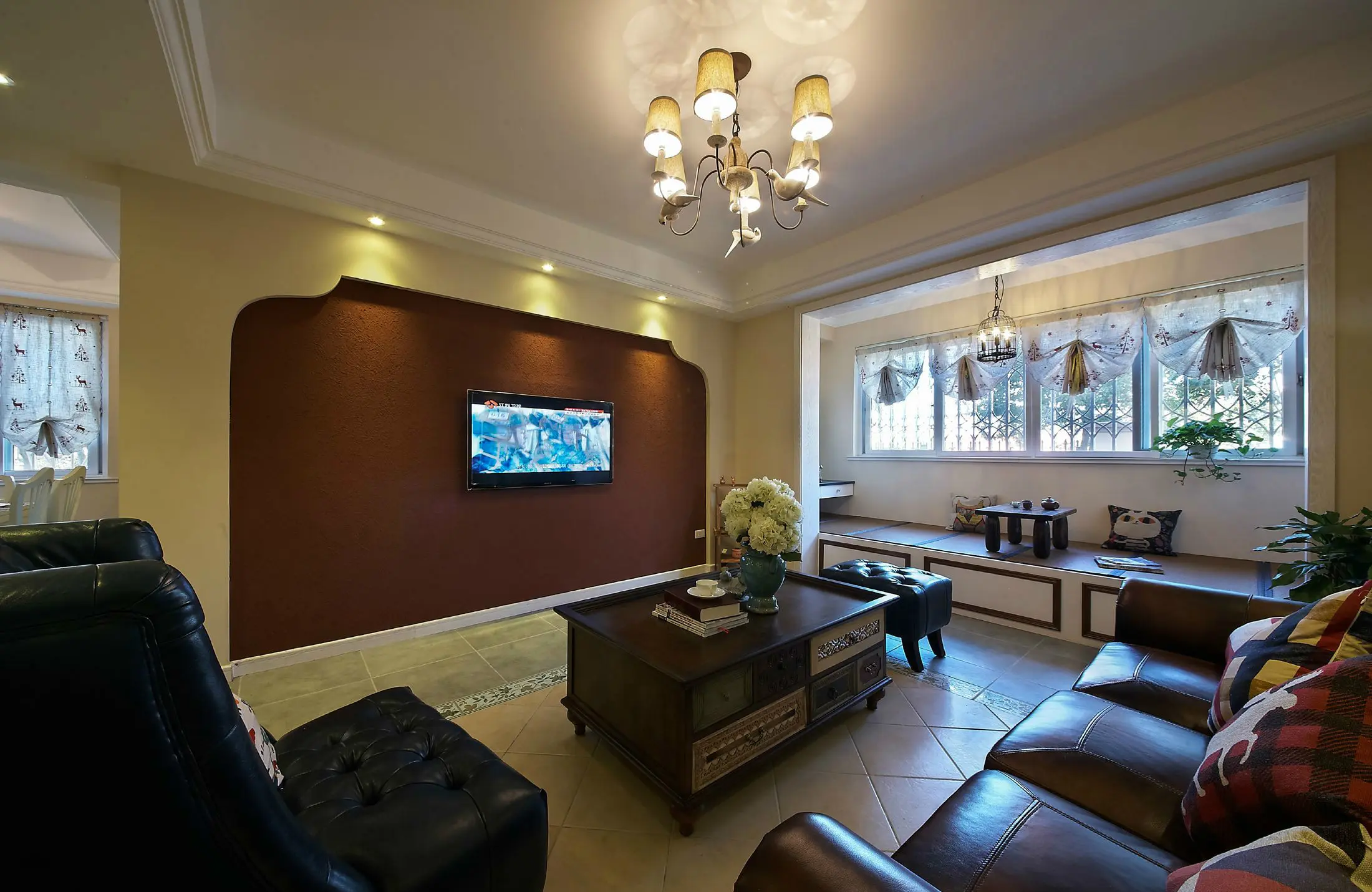 华庭装饰-130平-北美风格