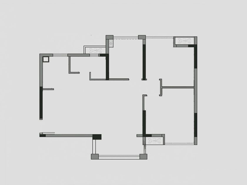 21世纪现代城-二居室-106.00平米-装修设计