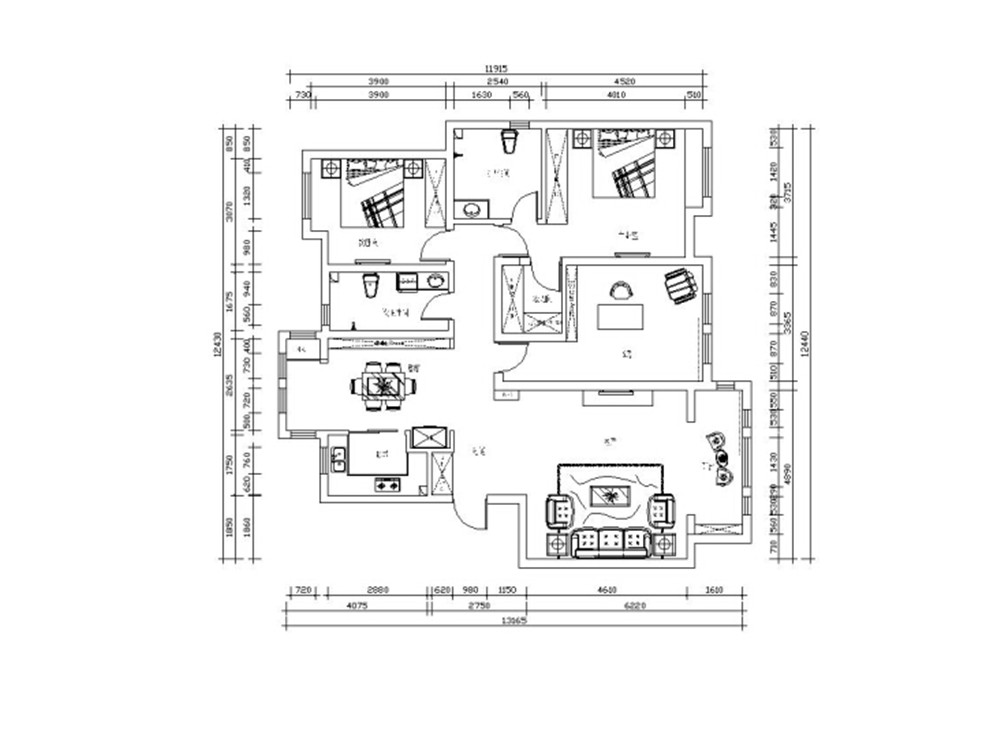 【力天装饰】泰达御海 新中式 三居 140㎡