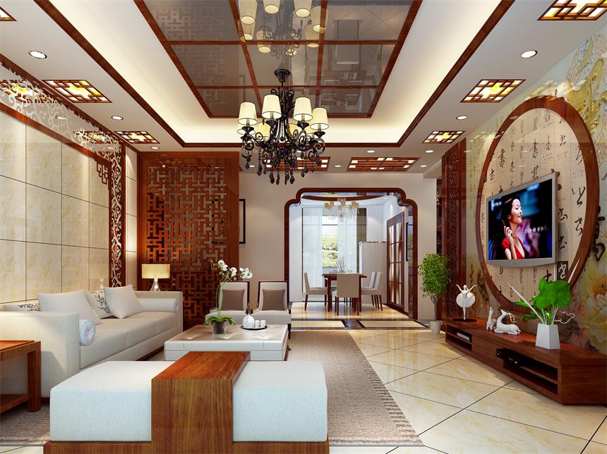 国贸天琴湾-三居室-新中式风格