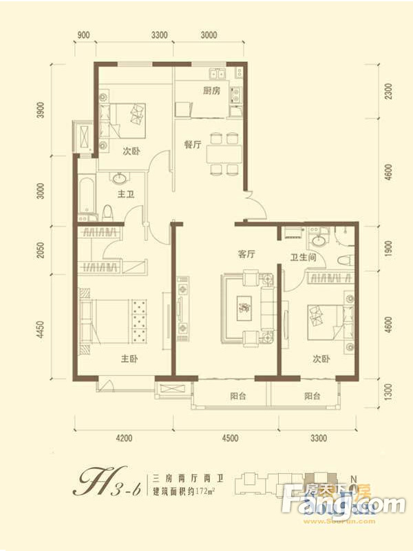 建投十号院-欧式古典-三居室