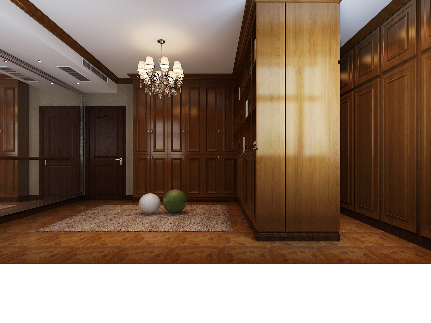 康平苑美式200平四室两厅装修设计效果图