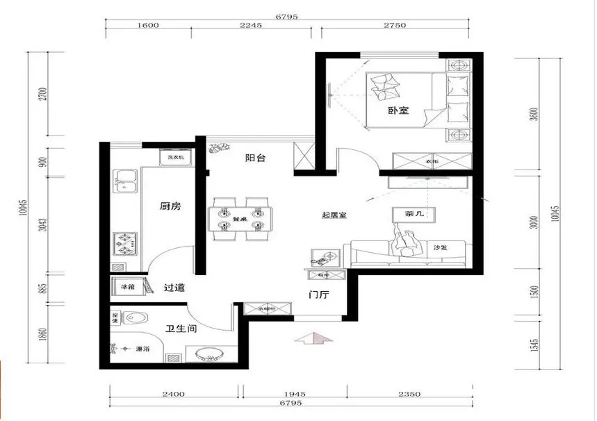 昌平南口123平现代简约风格装修-北京实创装