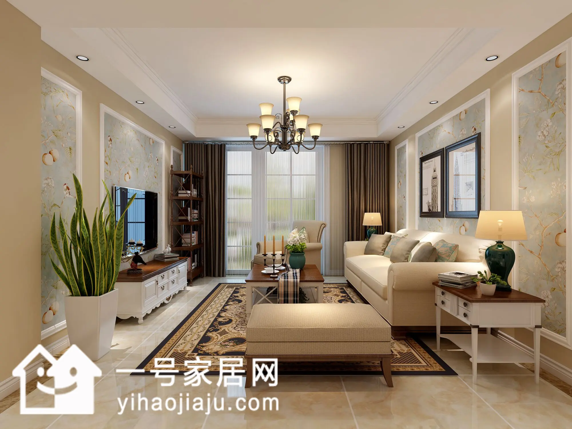 现代简约三居室125平米15万-融悦华庭装修案例-南通房天下家居装修网