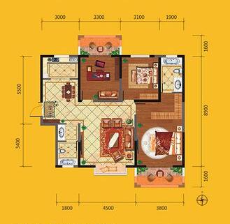 西安名京九合院-现代简约风格-128平报价