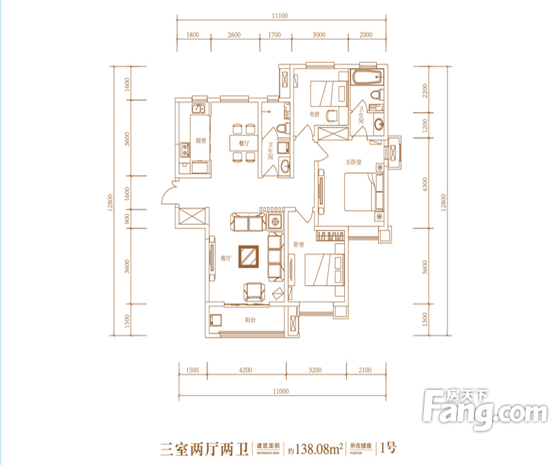 东胜紫御府三居138.08现代简约