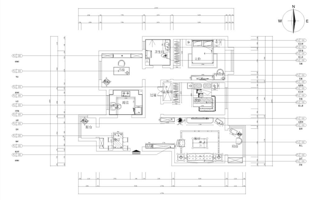 【力天装饰】路劲太阳城 现代 三居 143㎡