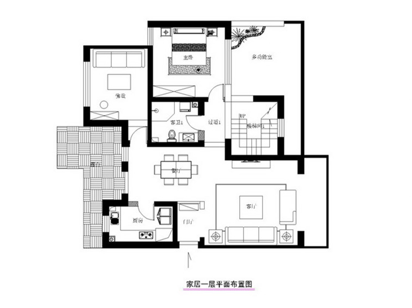 宋庄自建房270平完美家装简约时尚效果图设计