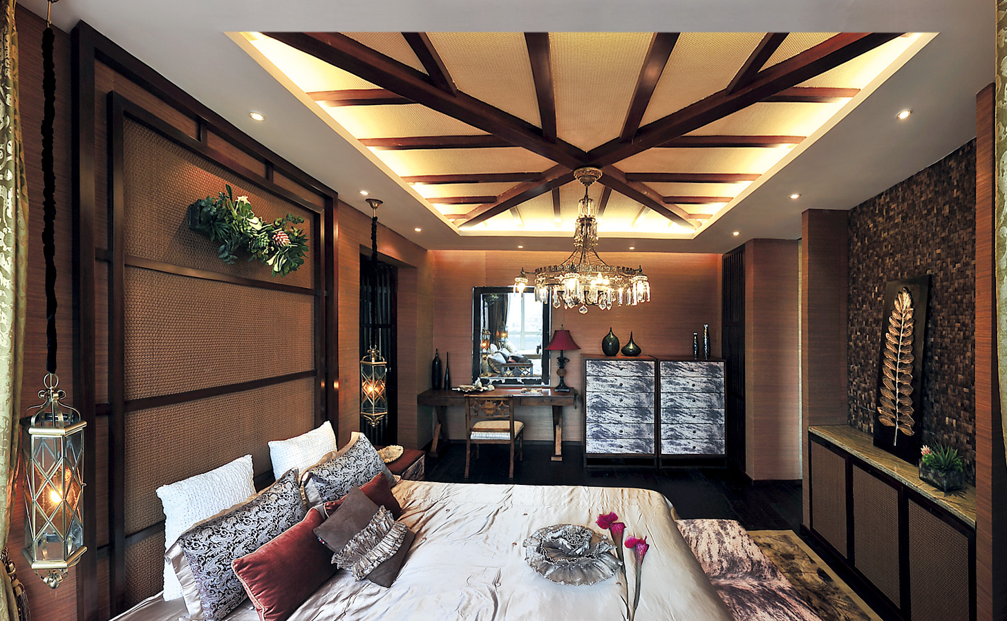 北京半岛四居室东南亚风格设计案例