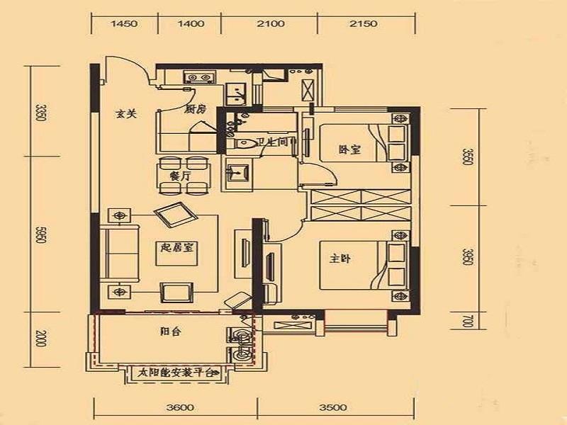 美式风格-旭辉御府-81平