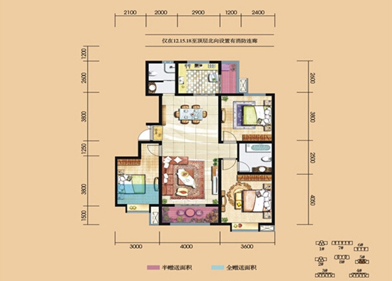 中铁逸园127平—三居室—简约风格