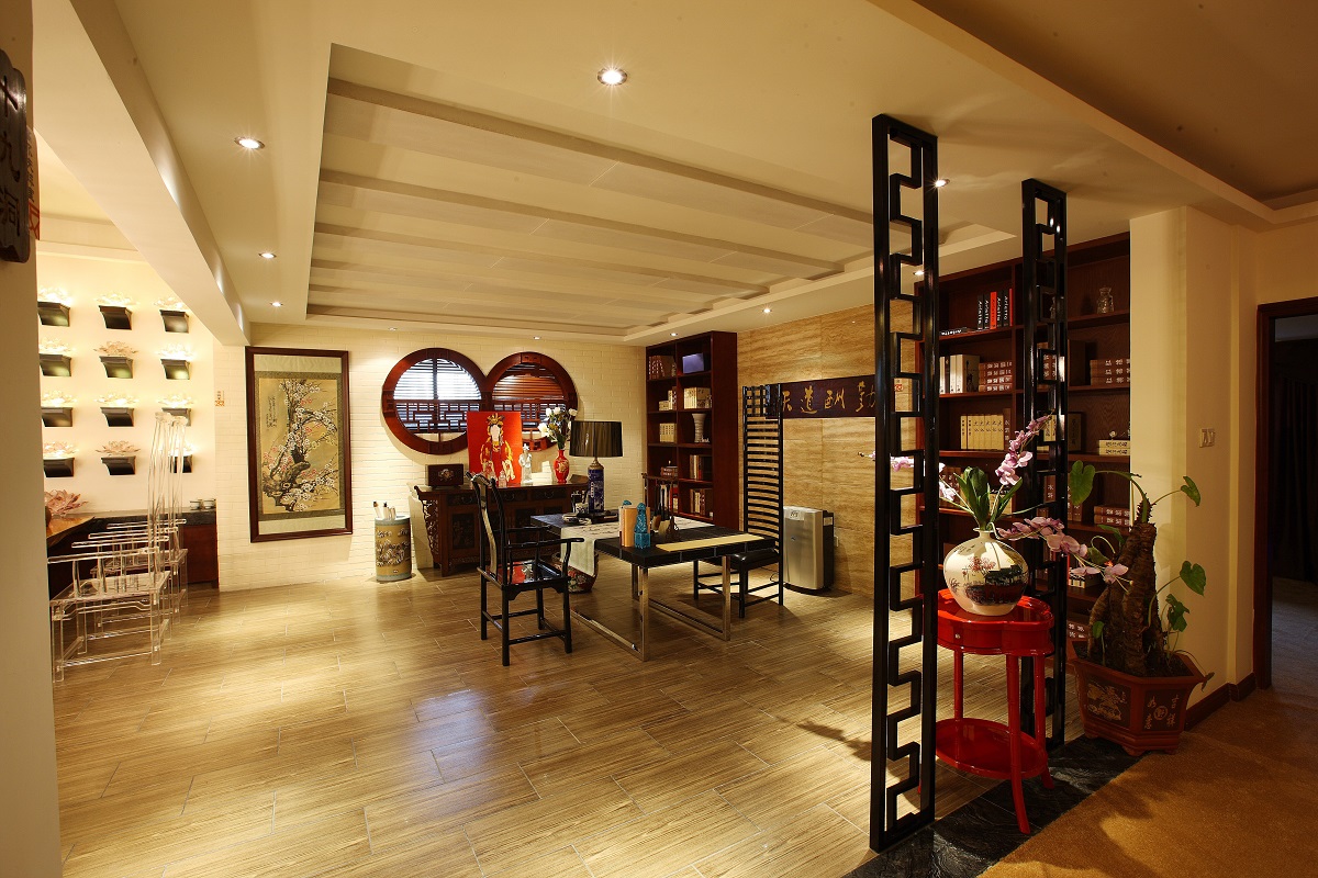 鹭岛国际水晶公寓-中式风格-三居室