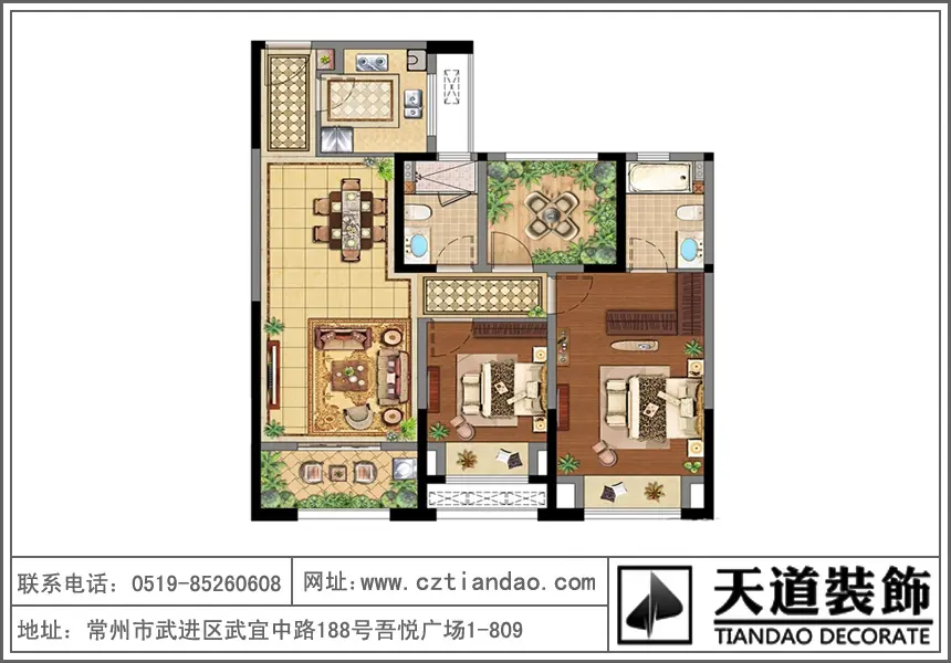 【天道装饰 钻石品质】现代简约