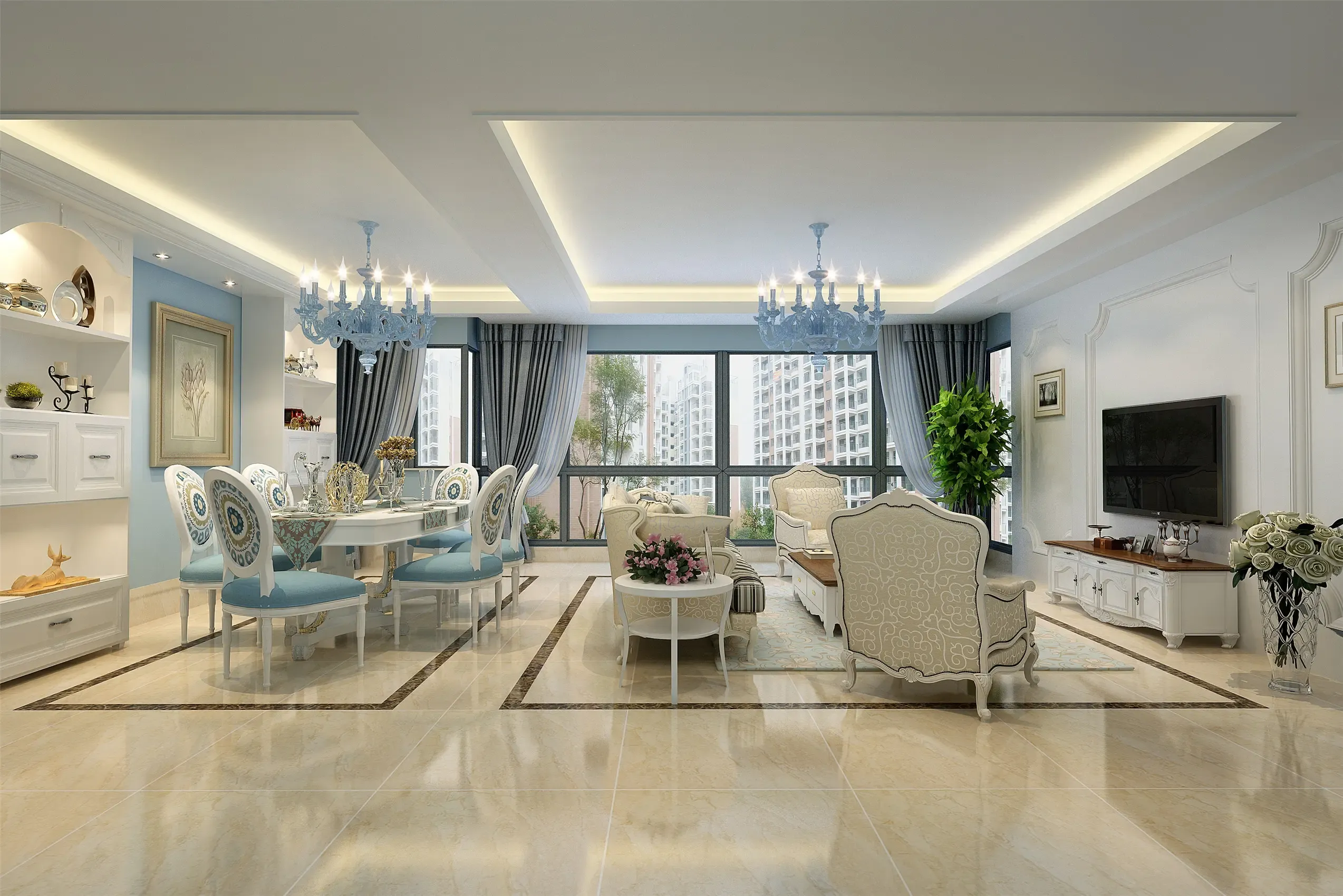 北京中海国际港欧式风格案例