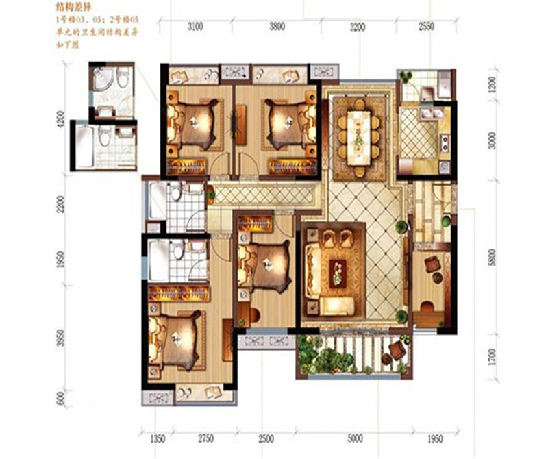 东海花园110平米 简欧风格