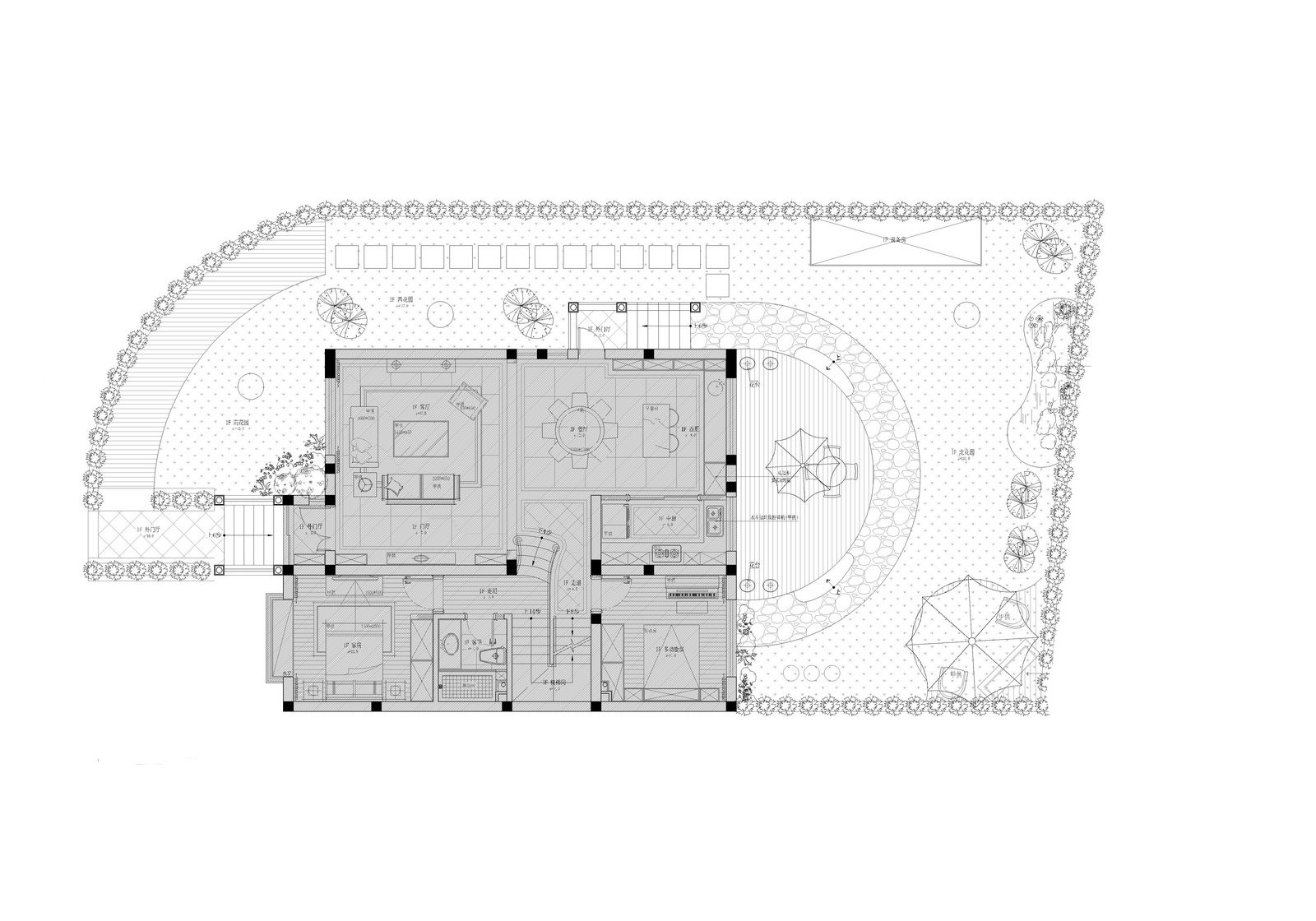 现代中式风格别墅设计方案效果图公开