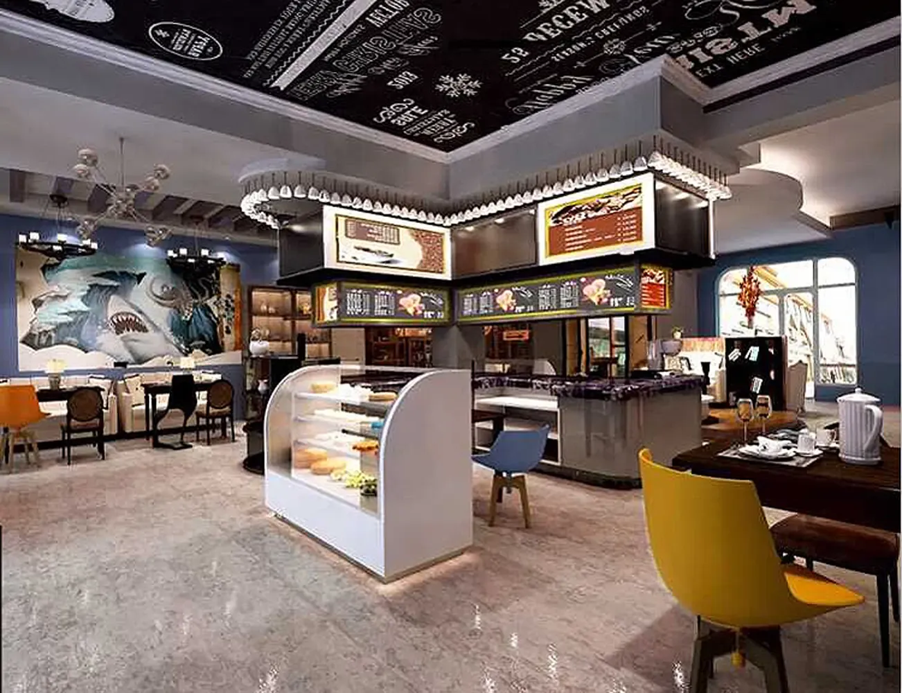 【久栖设计】时尚胶囊咖啡厅