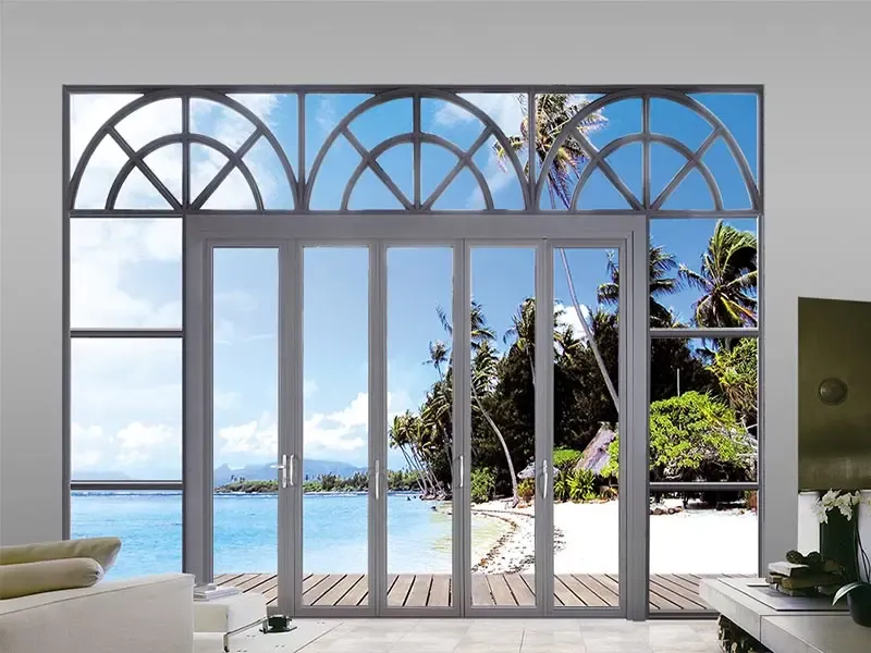 68大折叠门(闪银灰)价格,图片,参数-建材门折叠门