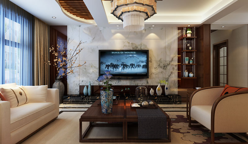 华润·中海·幸福里145平米中式风格设计