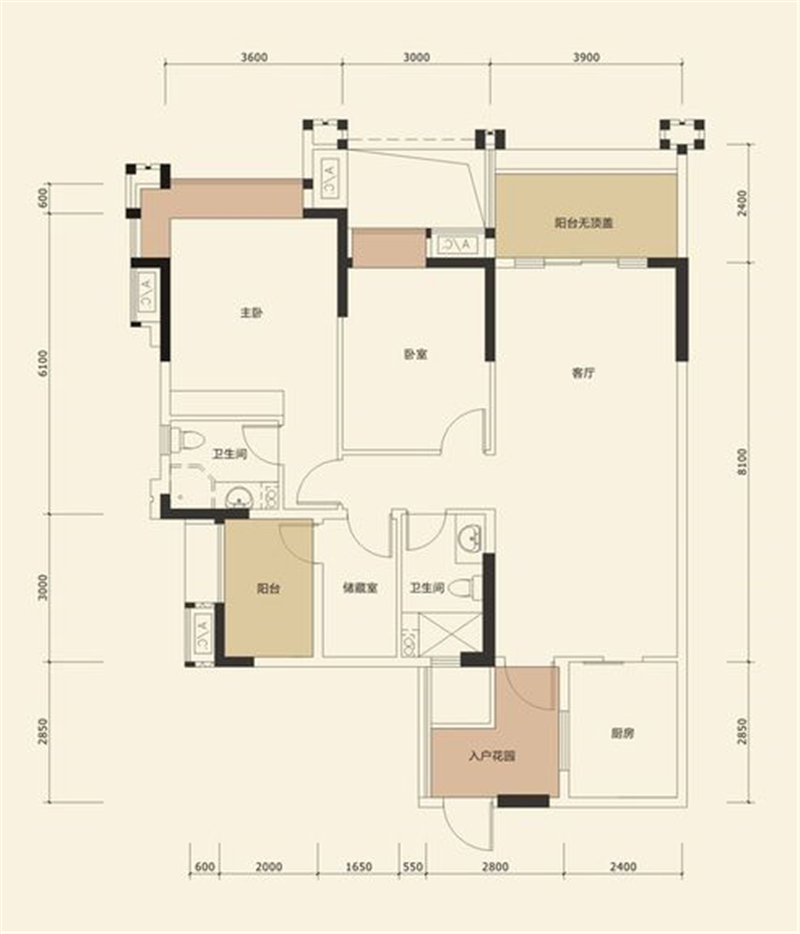 南湖世纪-新中式风格-三居室