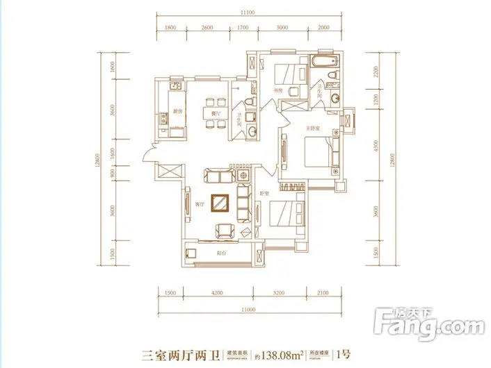 东胜紫御府-欧式风格-三居室