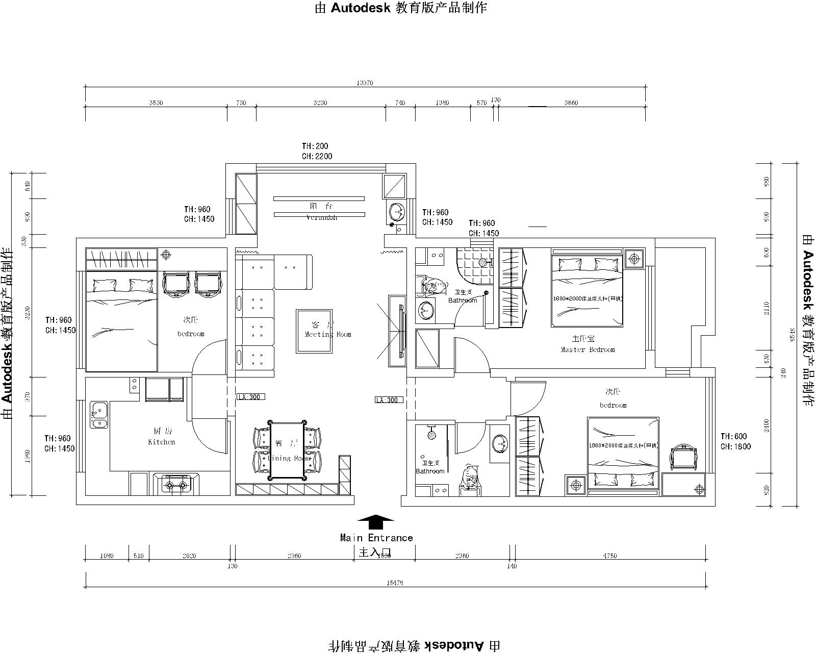 奥北公元-三室两厅113㎡-现代