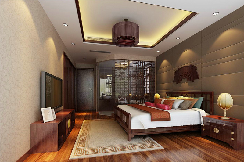 泛海国际140㎡四居室新中式风格装修