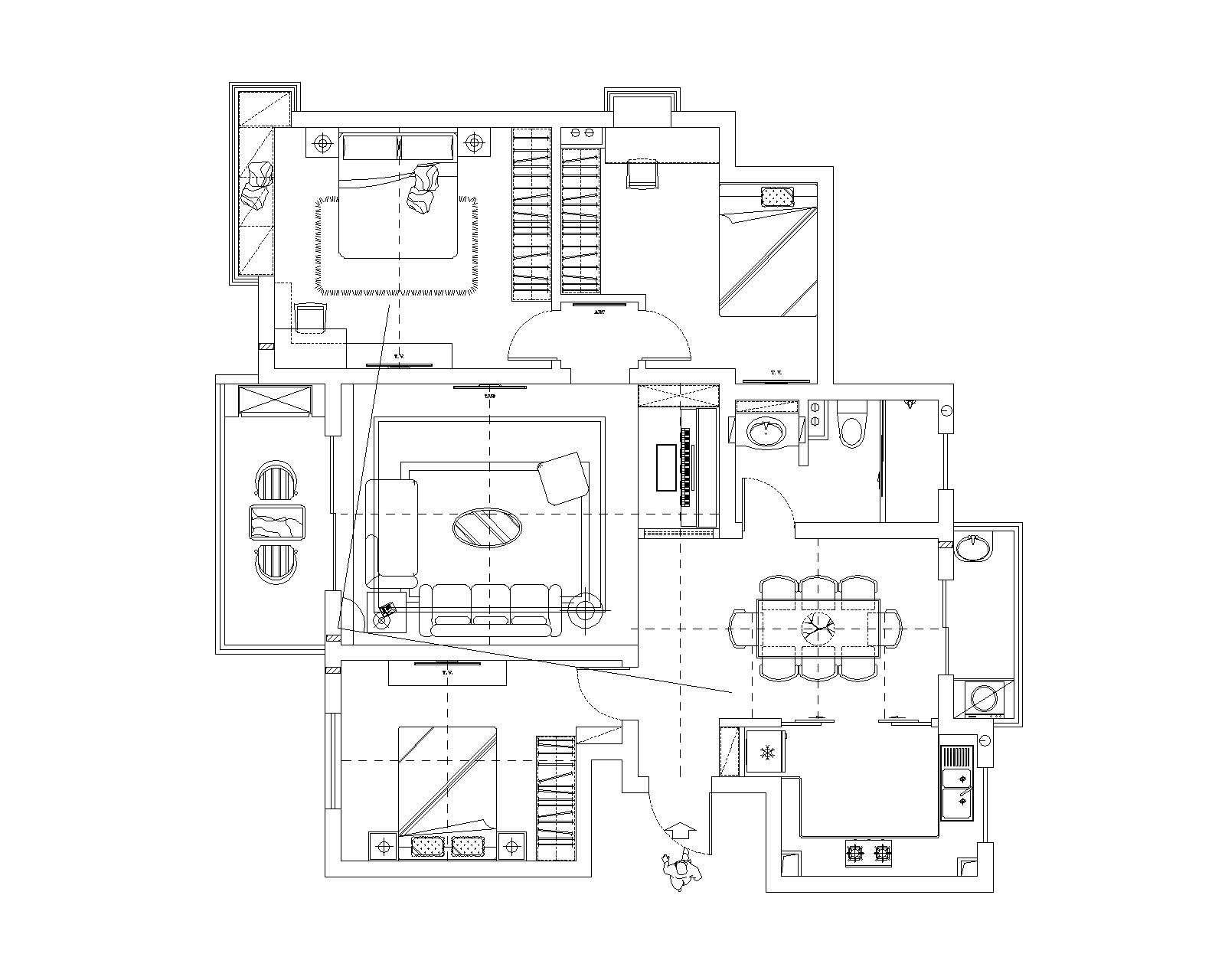 美式风格三房两厅设计方案公开