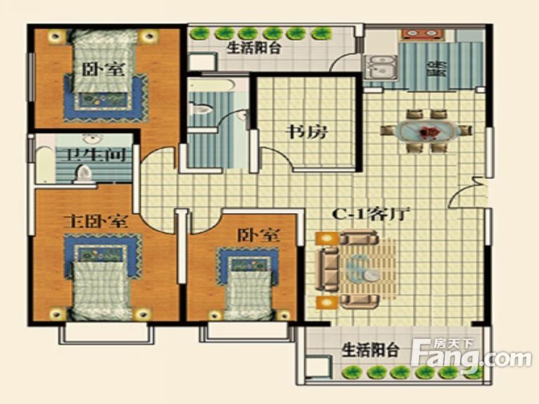 永乐金园中式风格装饰效果图