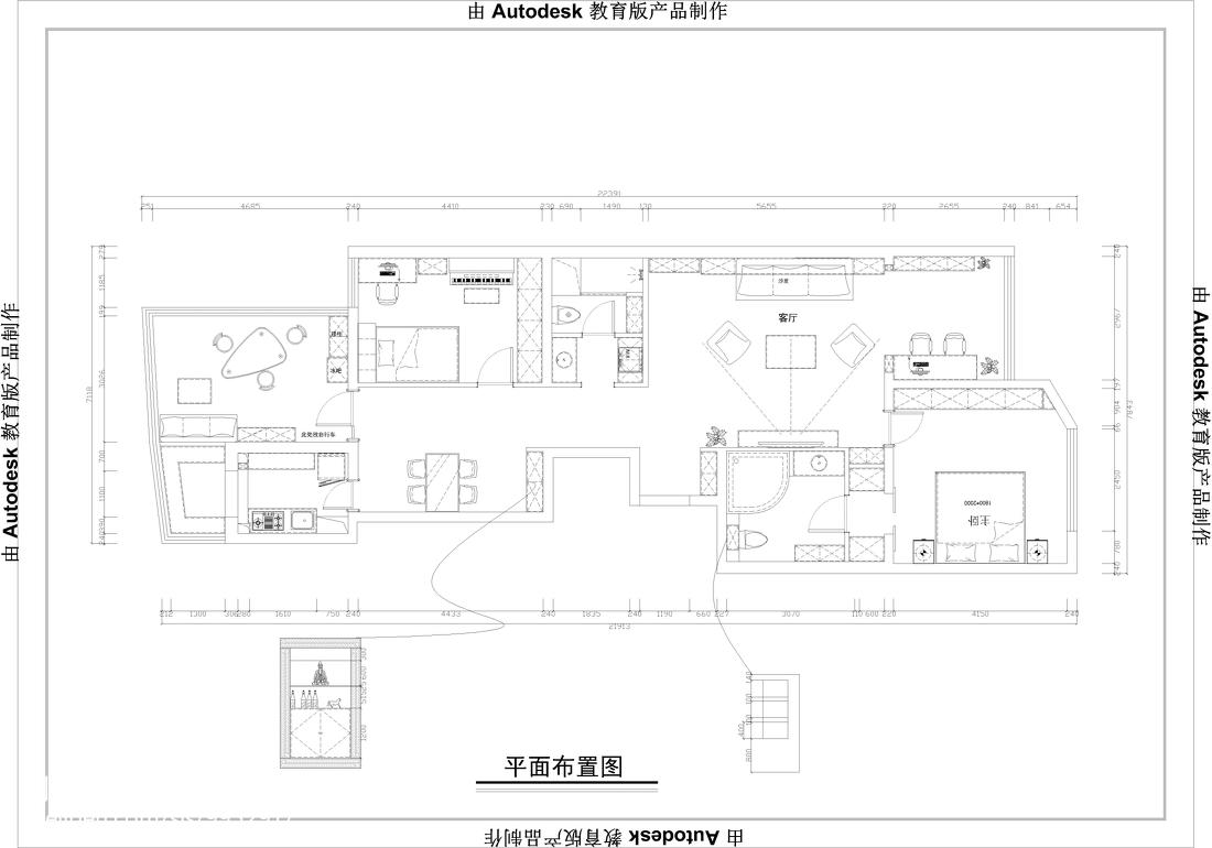 明珠花园(平度)-二居室-120.00平米-装修设计