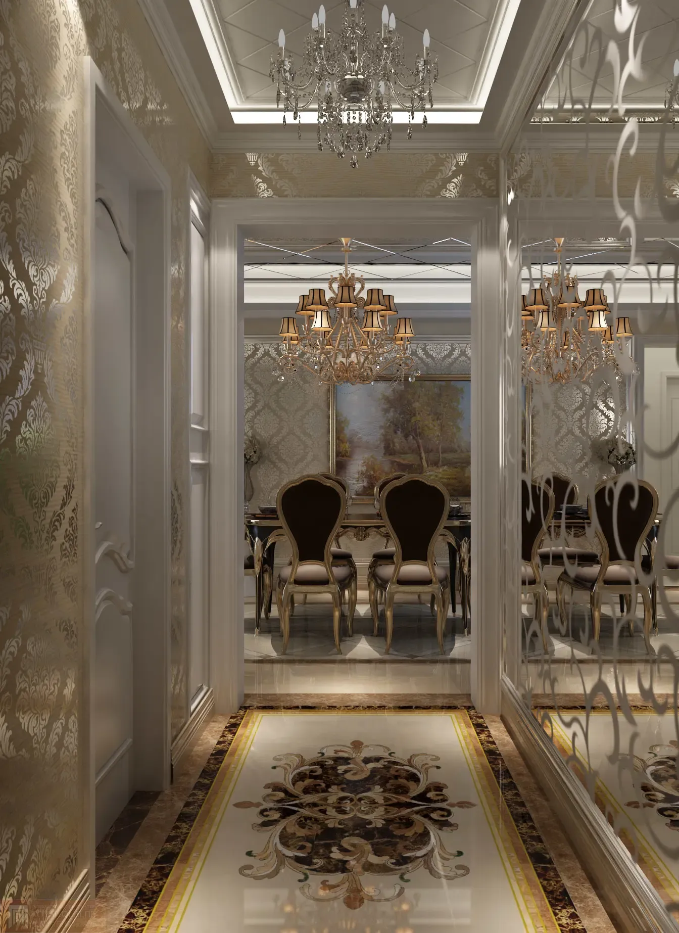 北京瑞安君汇法式风格装修案例展示