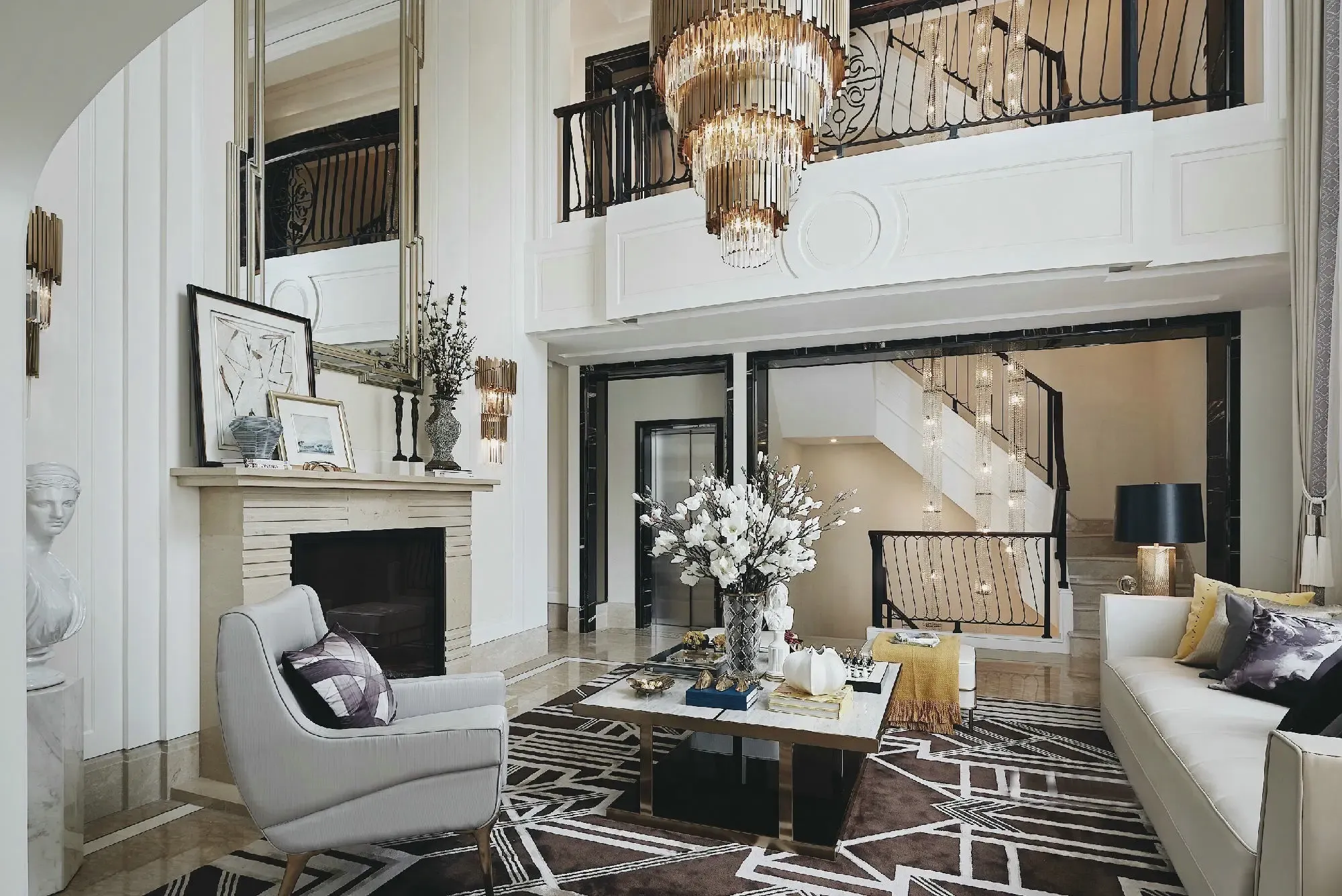 混搭风格五居室450平米50万-融创凡尔赛装修案例-重庆房天下家居装修