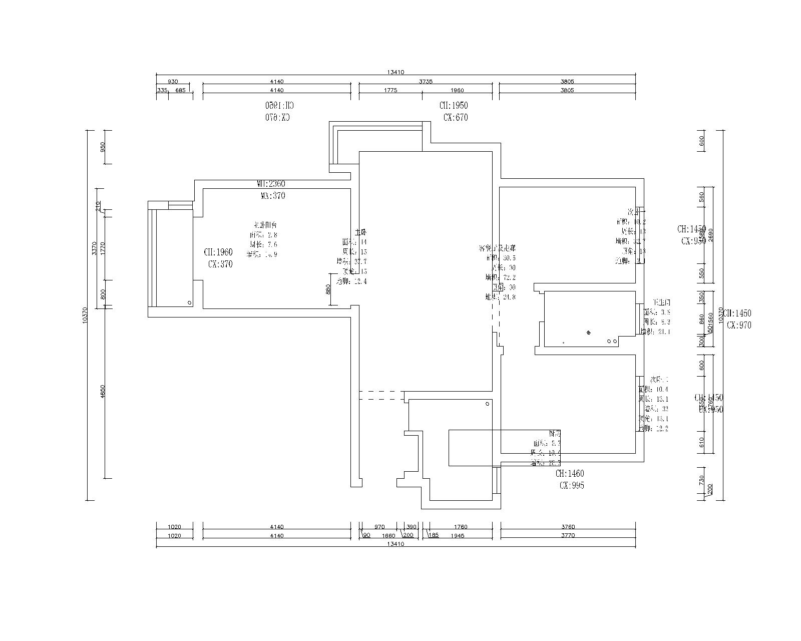 紫晶悦城109㎡三居室现代简约装修效果图