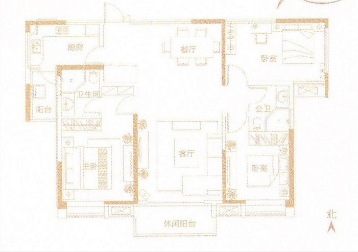 三室两厅设计——鲁公大宅