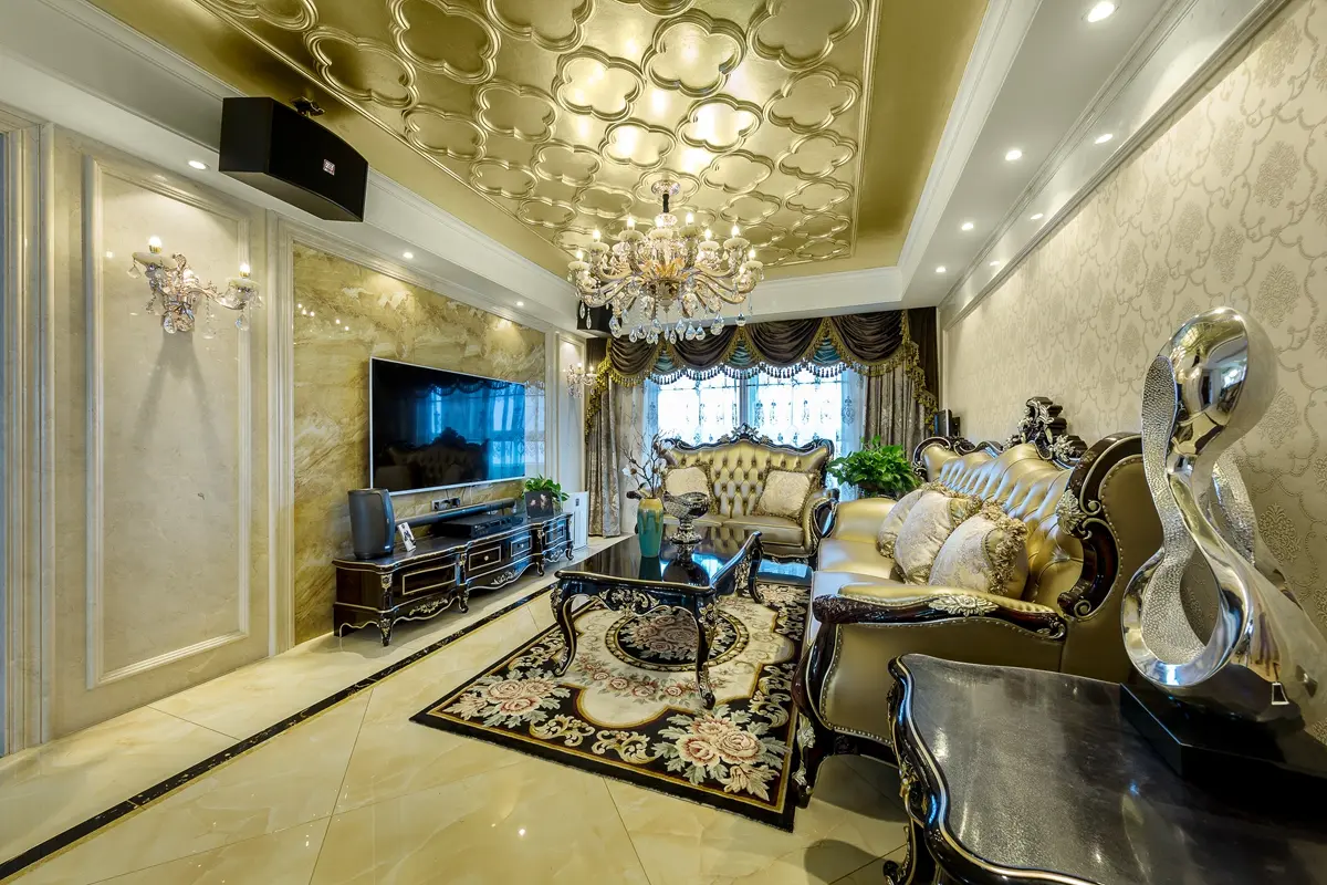 和风家园150㎡欧式新古典风格实景样板间