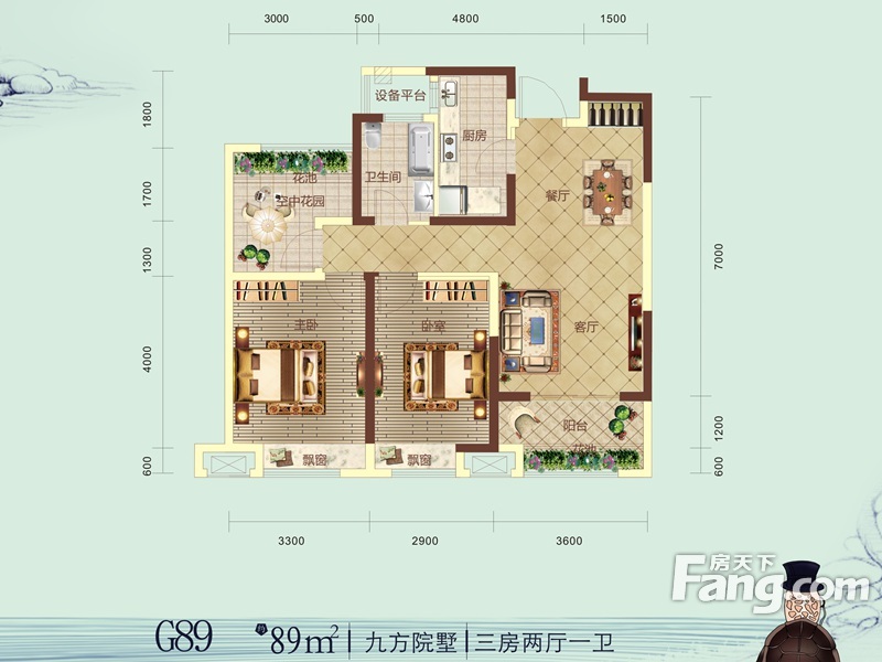 全包8w-清能西海岸89平-现代简约