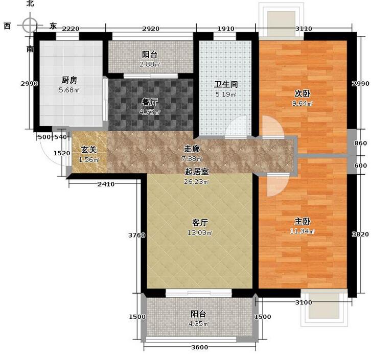 电建地产盛世江城127平现代简约风格